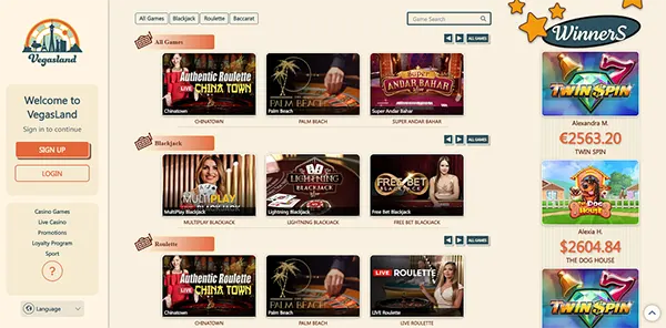 Live dealer stream