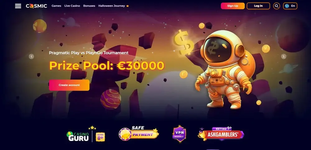 Machines à sous et jeux CosmicSlot